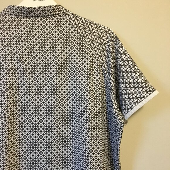 Flower of Life Tunic Neck Poly Flex Golf Shirt - Picture 8 of 16